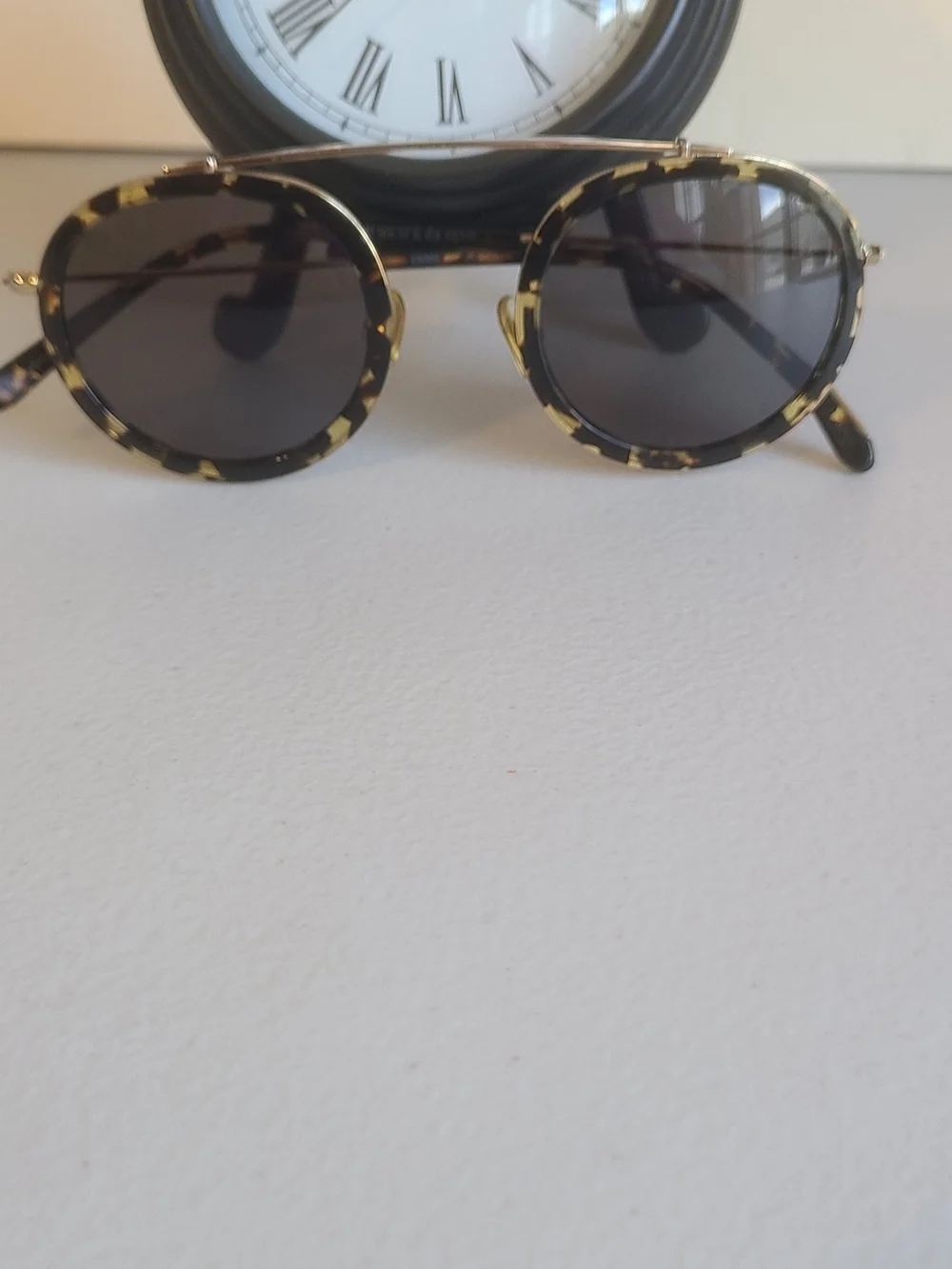 KREWE  Couti Round Tortoiseshell and Gold Frame Sunglasses Pre Owend